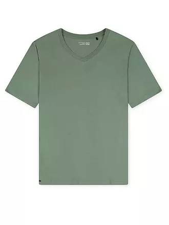 SCHIESSER | Camiseta de pijama MIX + RELAX | olive